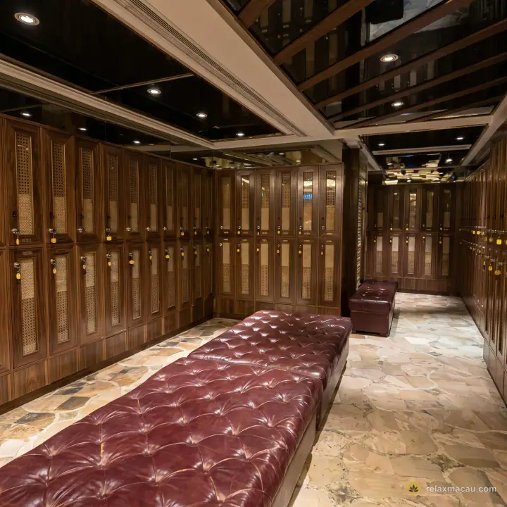 The Excellent Sauna wood locker room