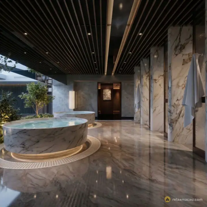 Empire Sauna marble bathing pools