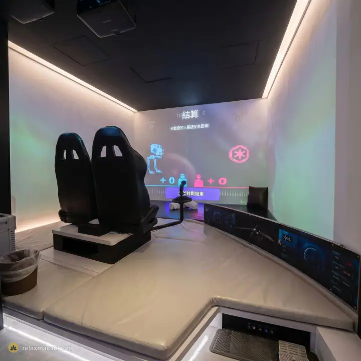 M Club racing simulator room