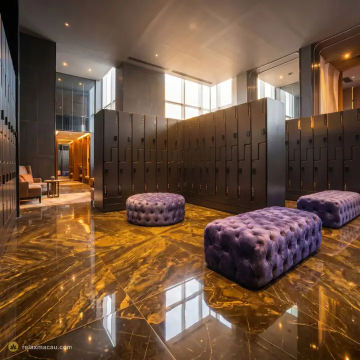M Club marble locker room