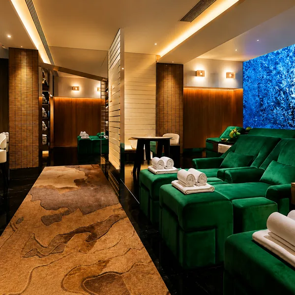 Green recliner lounge photo