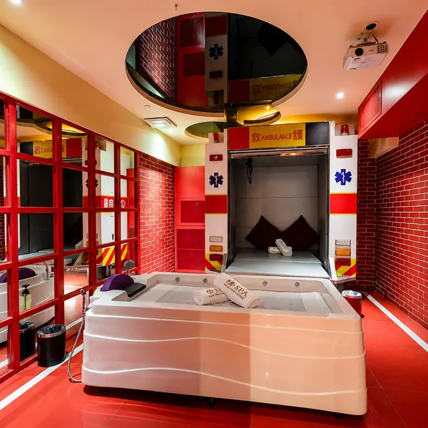 Ambulance medical theme room photo