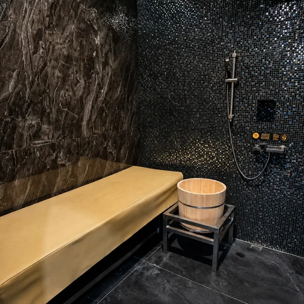 Dark steam and shower space photo