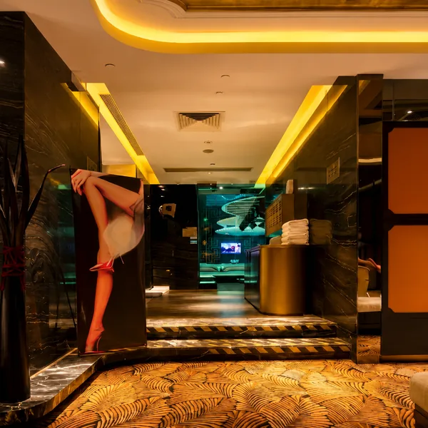 Themed corridor and entry lighting photo